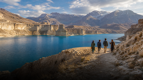 Private travelers on an Afghanistan highlands journey