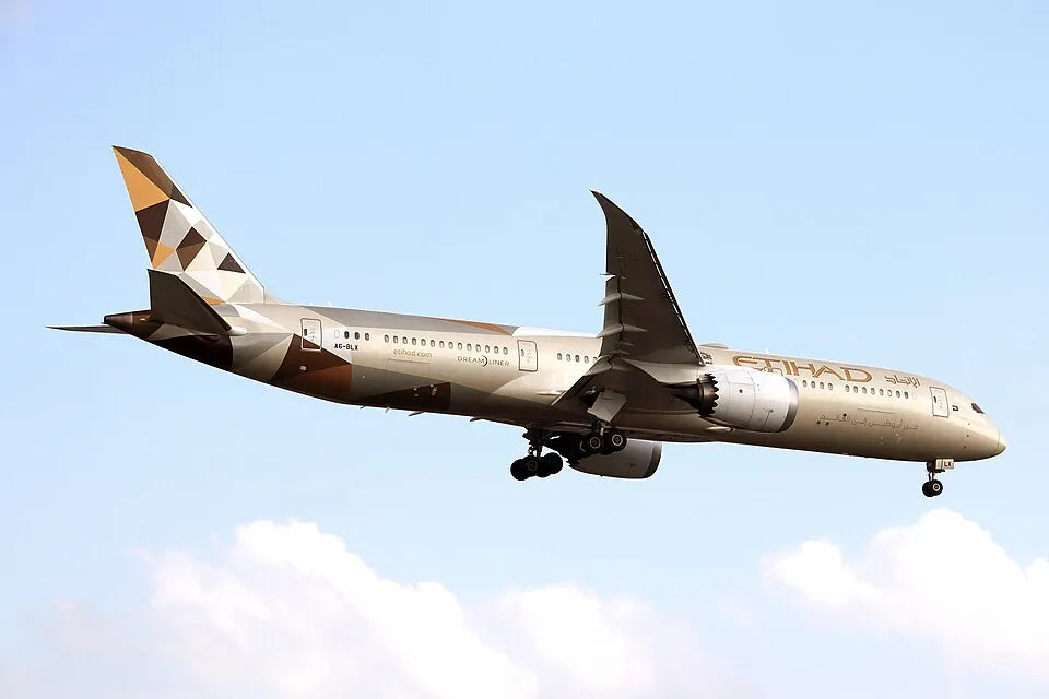 Etihad Airways Boeing 787 aircraft